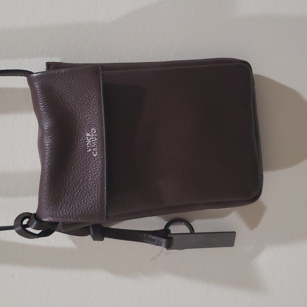 Brown leather crossbody